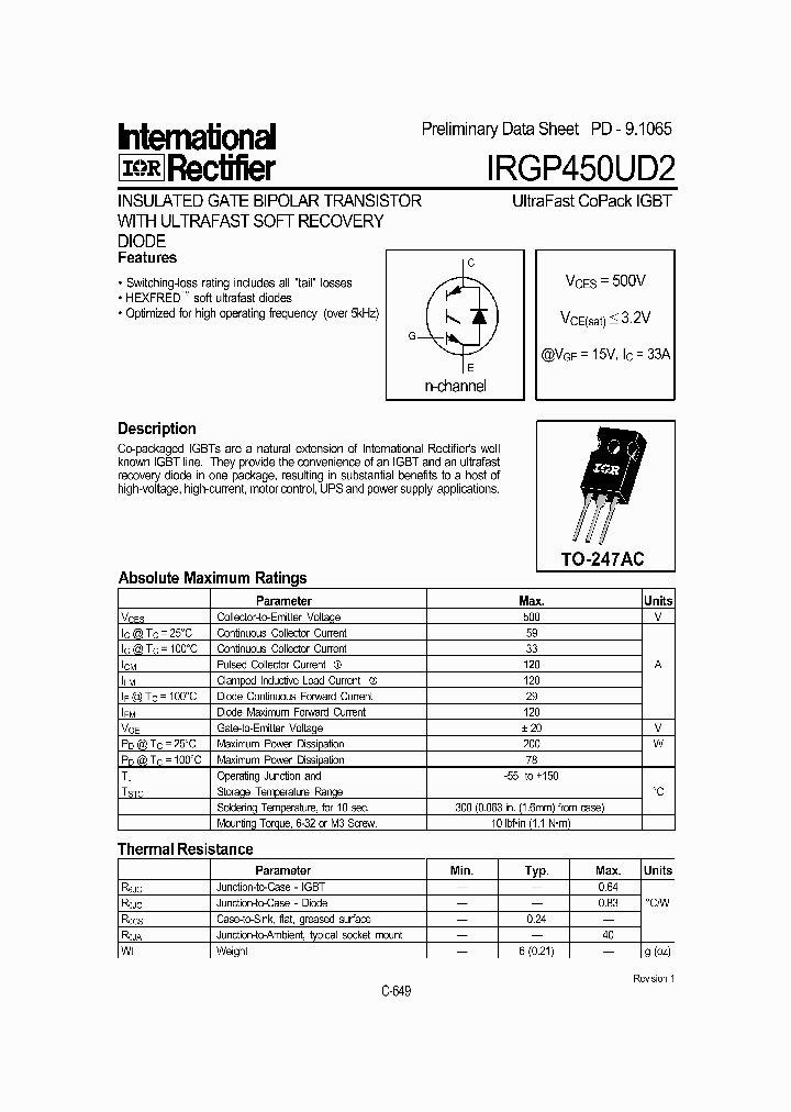 IRGP450UD2_5072476.PDF Datasheet