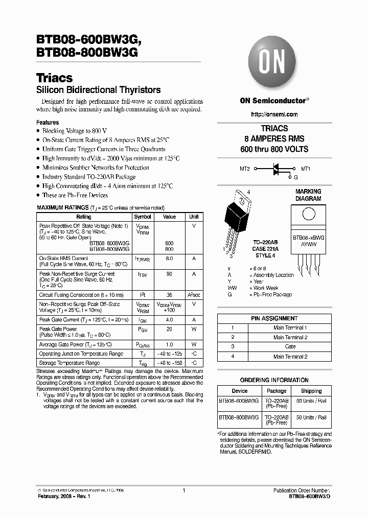 BTB08-800BW3G_5072203.PDF Datasheet