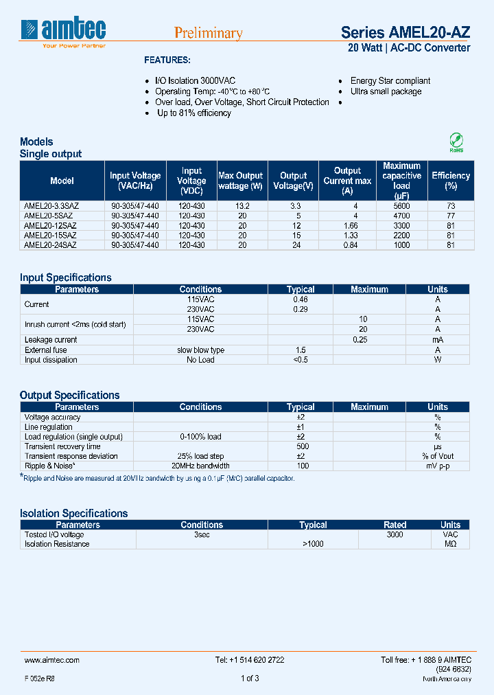 AMEL20-12SAZ_5075036.PDF Datasheet