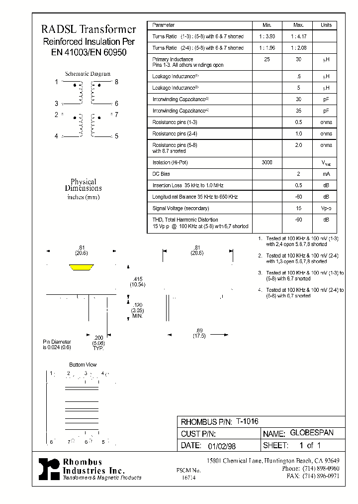 T-1016_5078778.PDF Datasheet