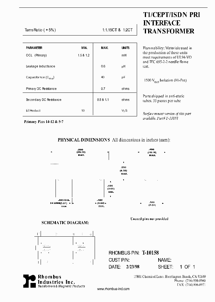 T-10158_5078777.PDF Datasheet