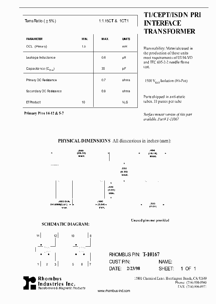 T-10167_5078779.PDF Datasheet
