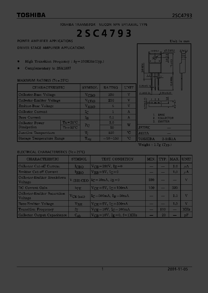 2SC4793_5080810.PDF Datasheet