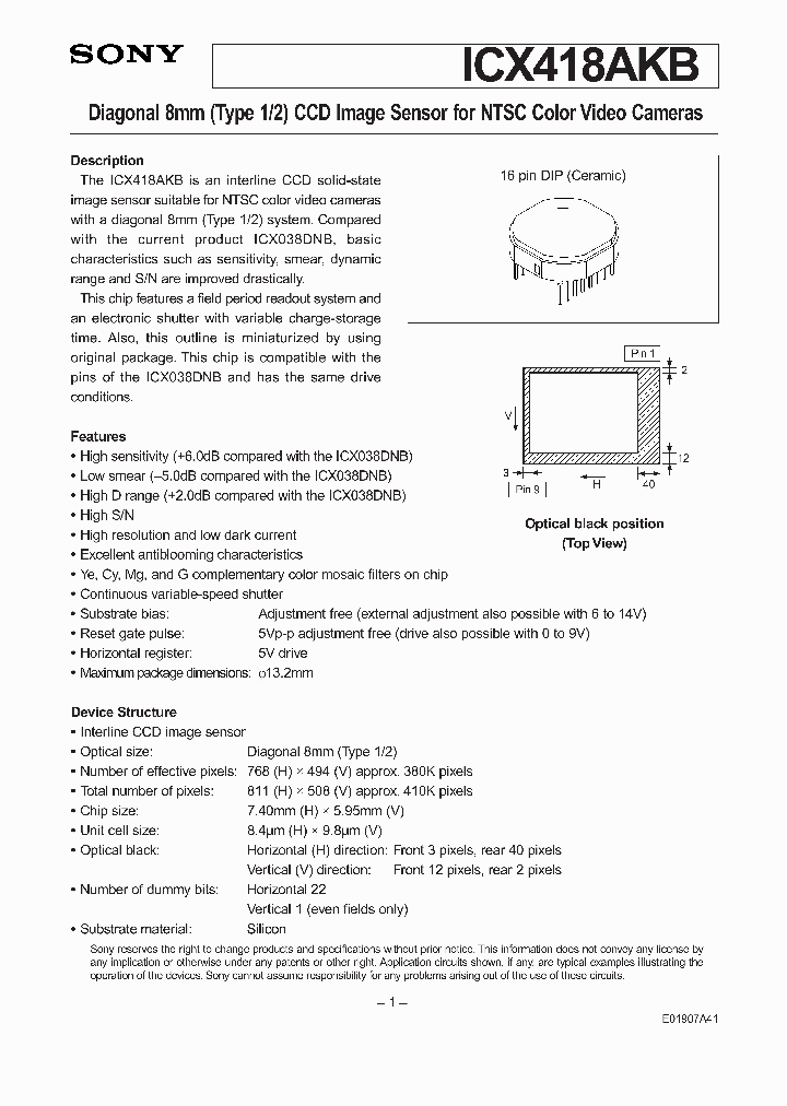 ICX418AKB_5081470.PDF Datasheet