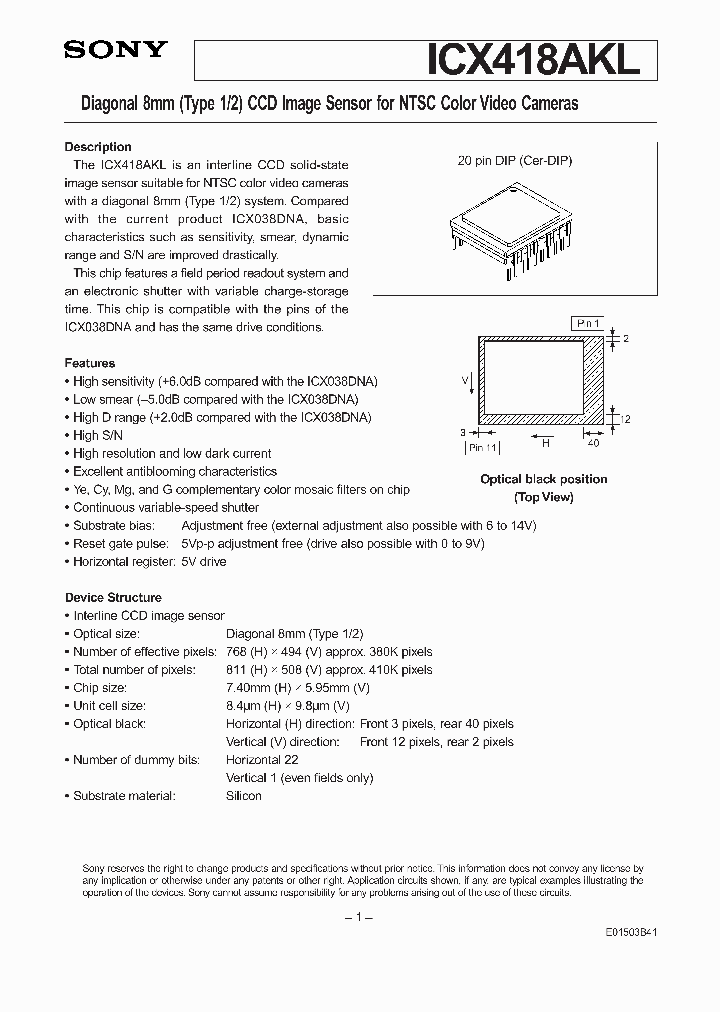 ICX418AKL_5081471.PDF Datasheet