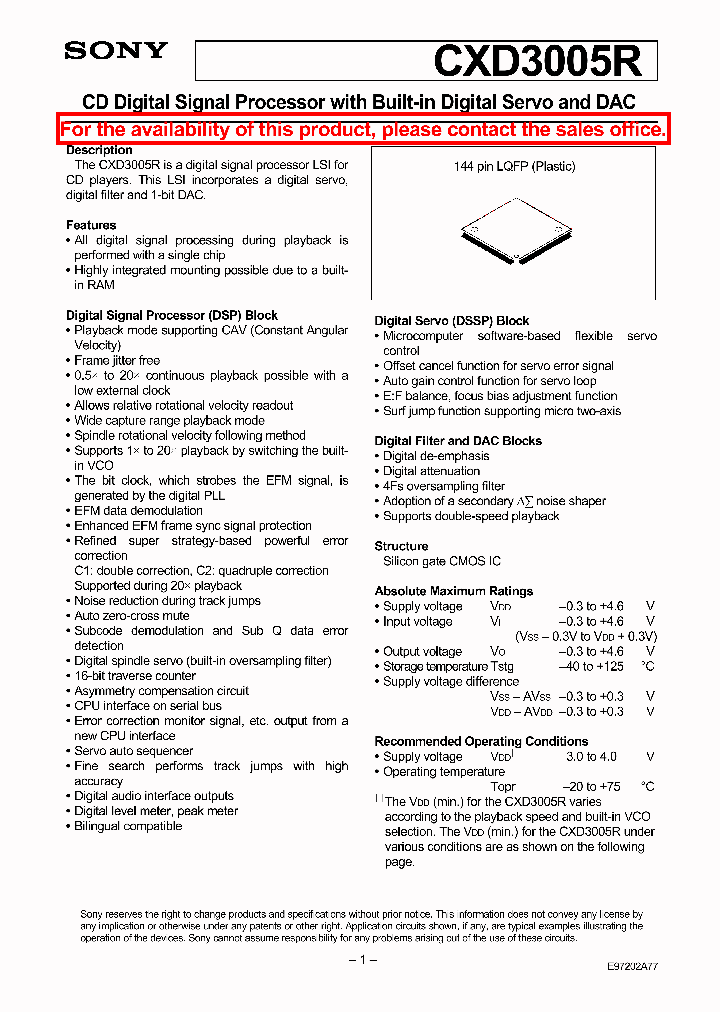 CXD3005R_5082748.PDF Datasheet