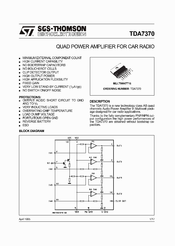 TDA7370_5082782.PDF Datasheet