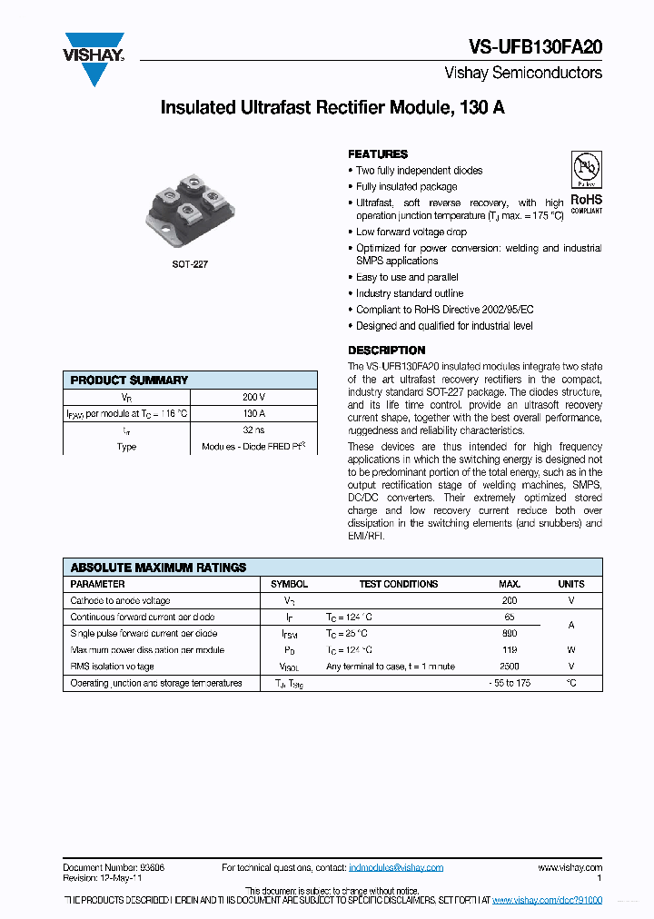 UFB130FA20_5083310.PDF Datasheet