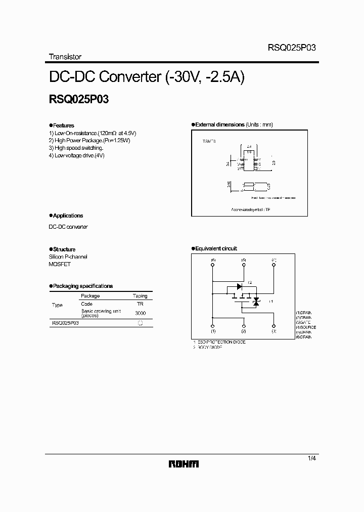 RSQ025P03_5084708.PDF Datasheet