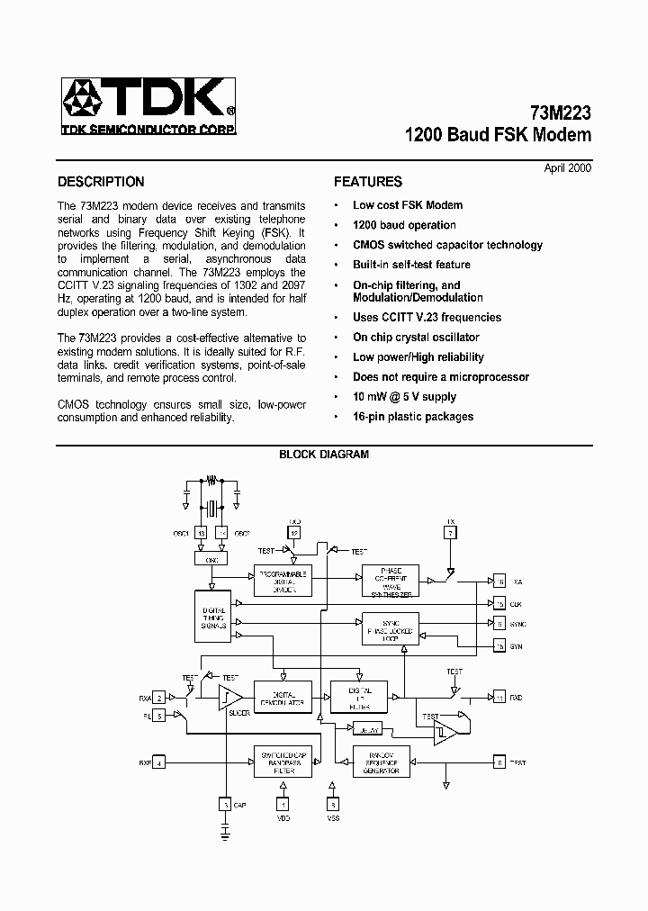 73M223_5085231.PDF Datasheet