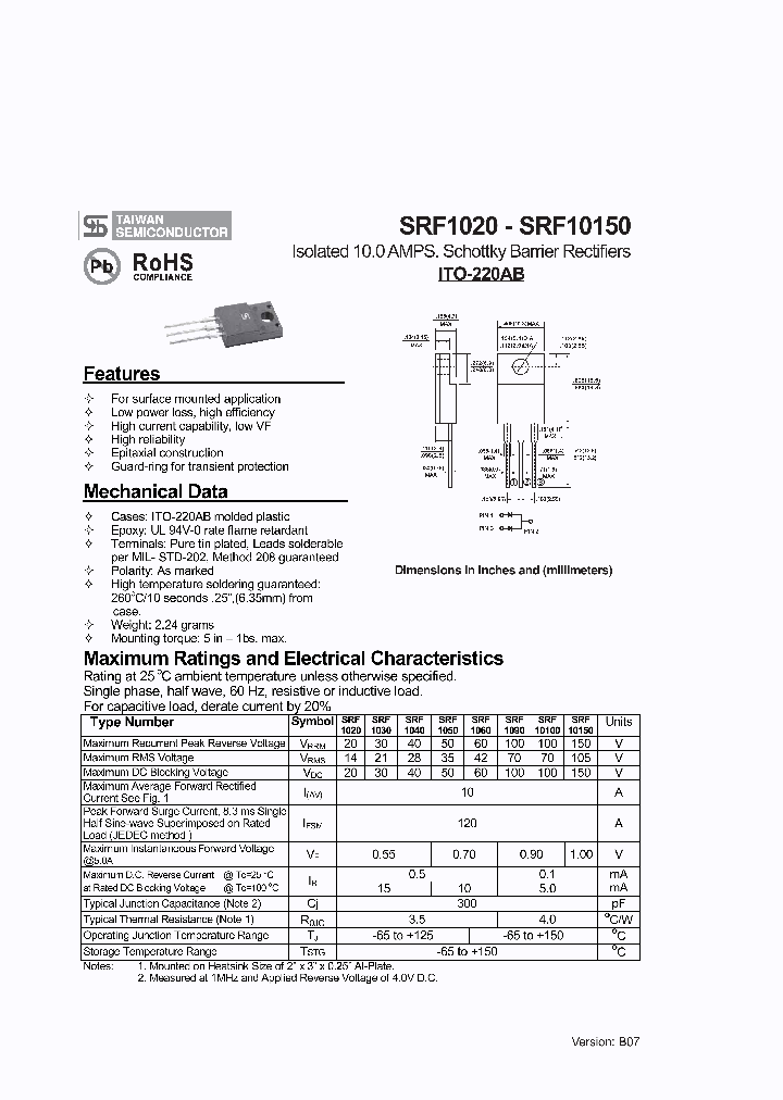 SRF10150_5088999.PDF Datasheet