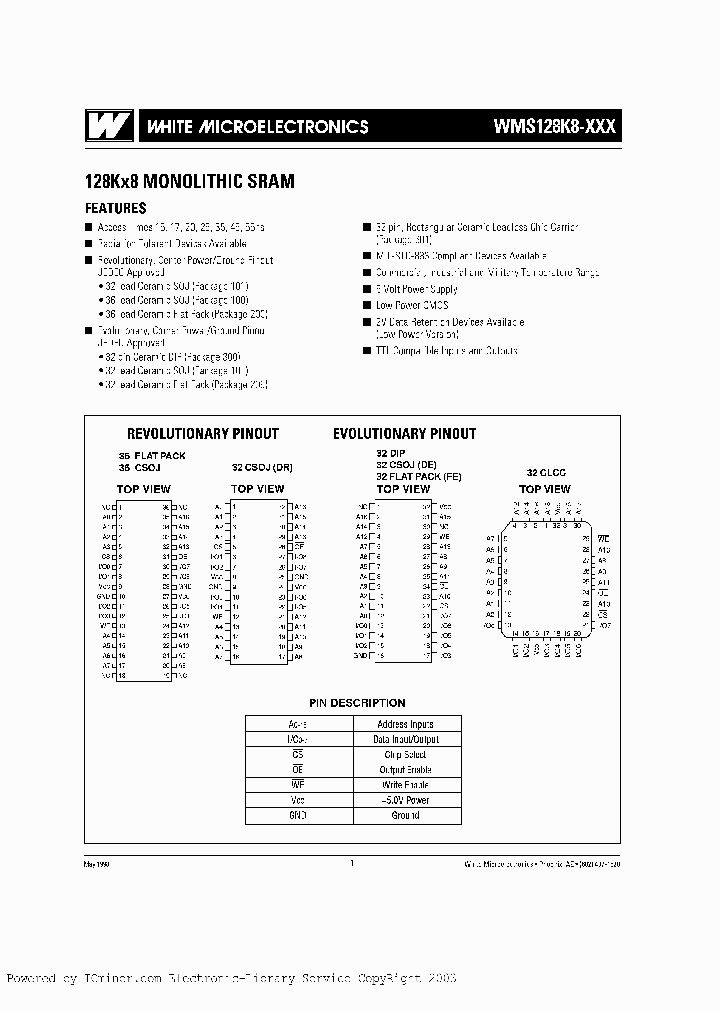 WMS128K8L-45DECE_5090850.PDF Datasheet