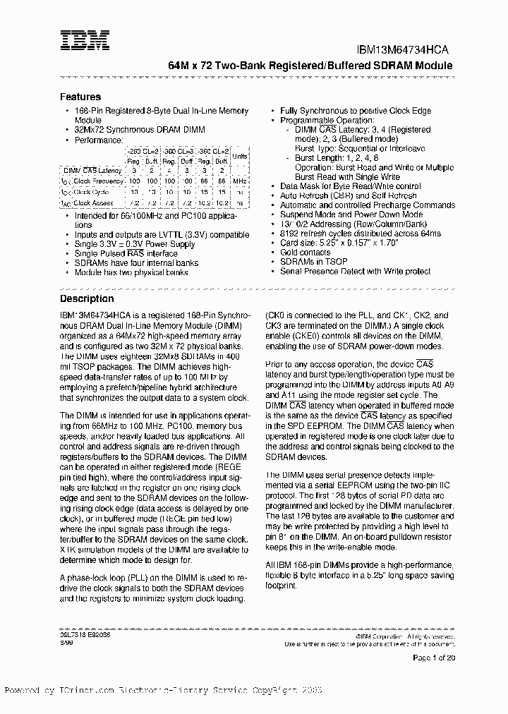 IBM13M64734HCA-260T_5092502.PDF Datasheet