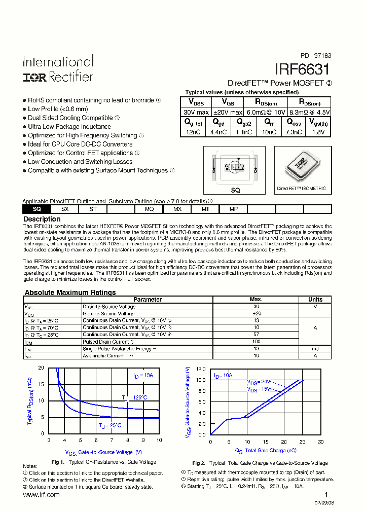 IRF6631_5093691.PDF Datasheet