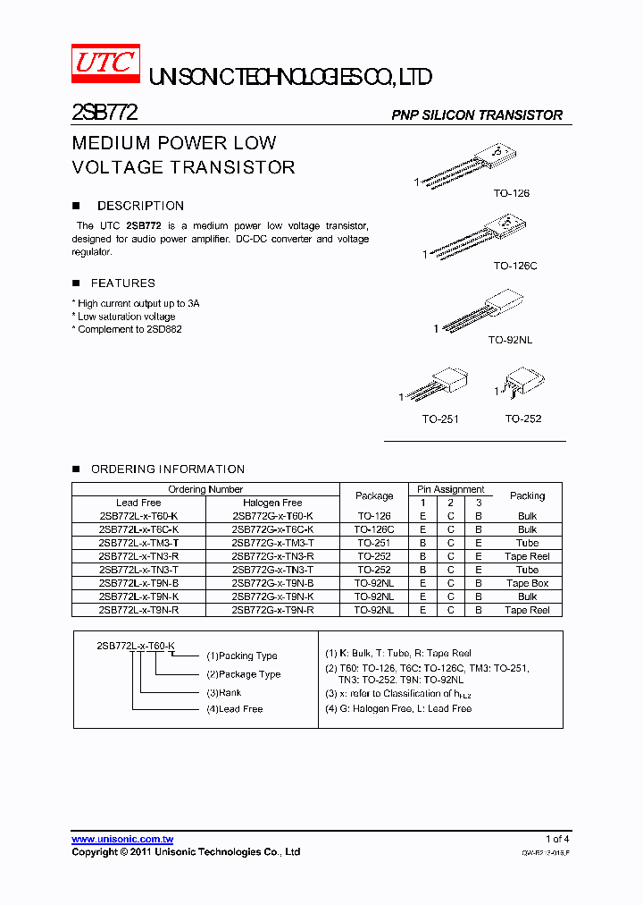 2SB772G-X-T9N-R_5093185.PDF Datasheet