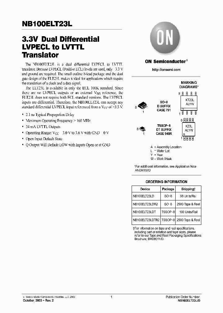 NB100ELT23LD_5095825.PDF Datasheet