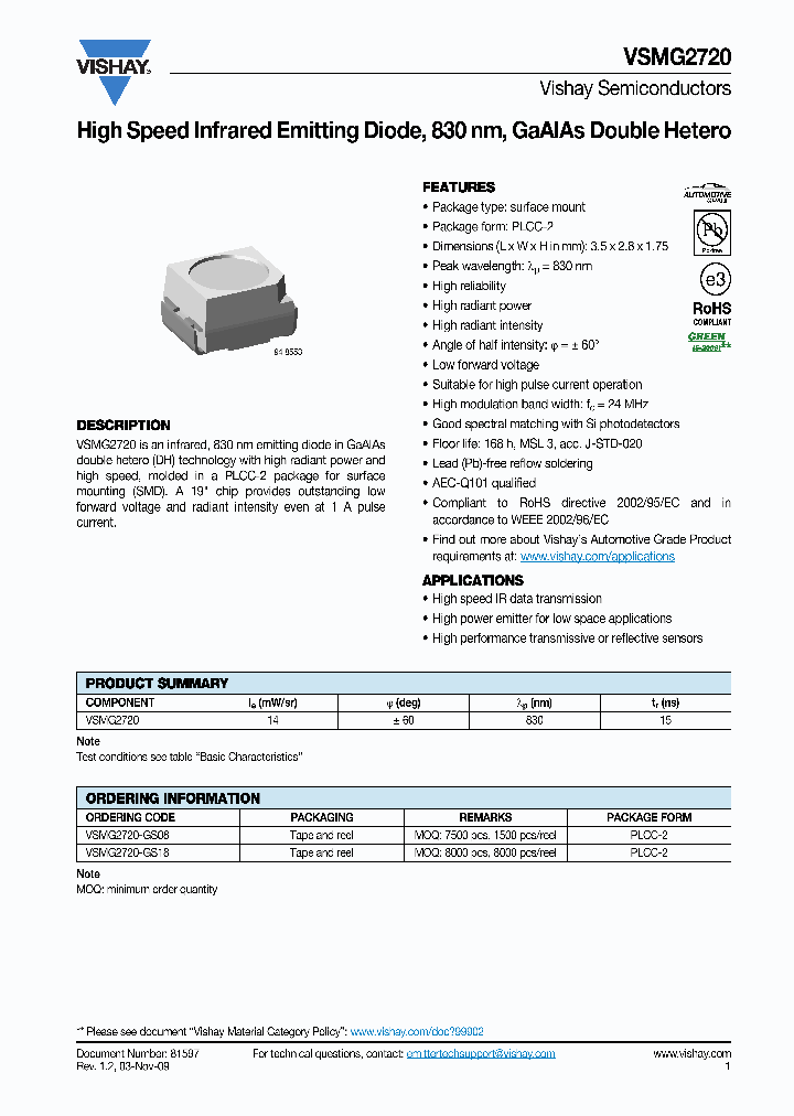 VSMG2720-GS18_5098104.PDF Datasheet