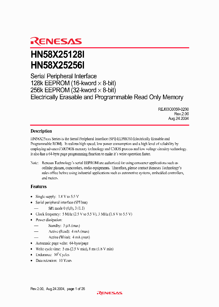 HN58X25128FPIE_5099296.PDF Datasheet