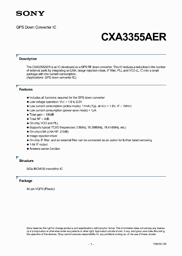CXA3355AER_5100532.PDF Datasheet