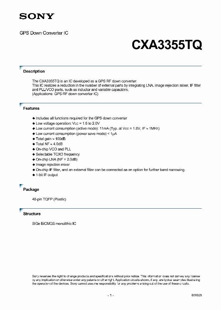 CXA3355TQ_5100535.PDF Datasheet