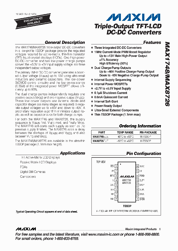 MAX8726EUE-T_5101230.PDF Datasheet