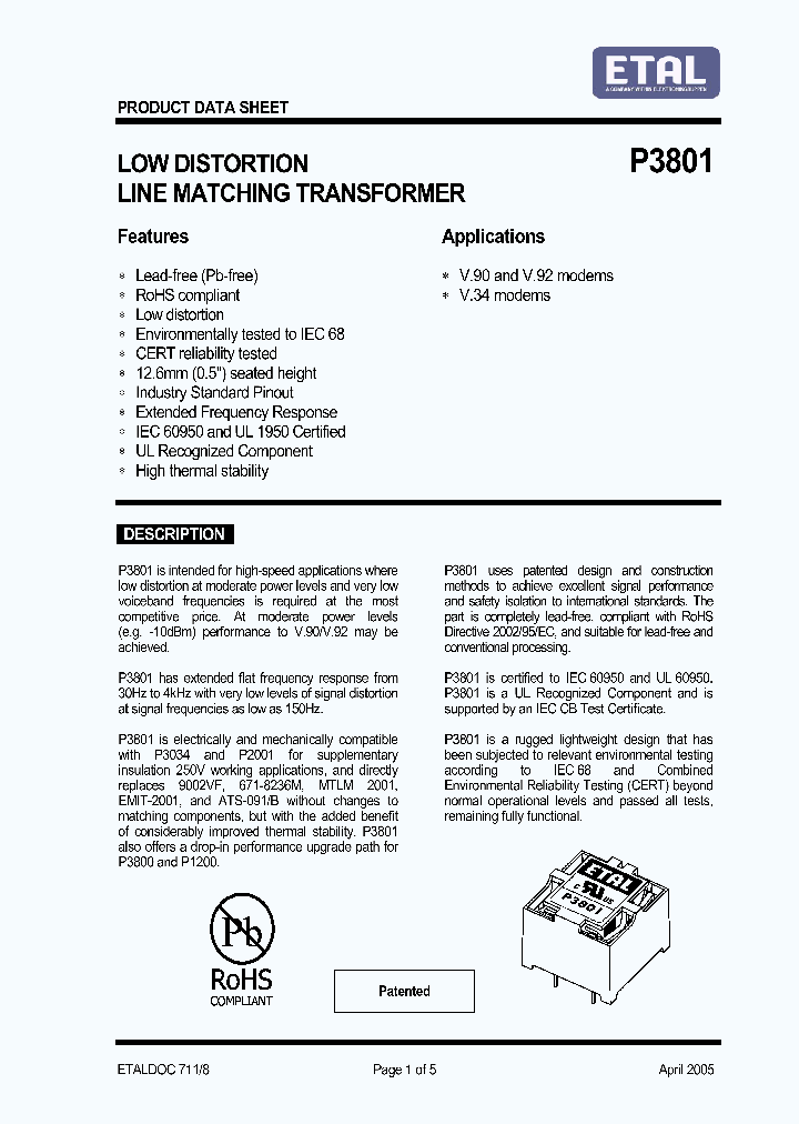 P3801_5105623.PDF Datasheet