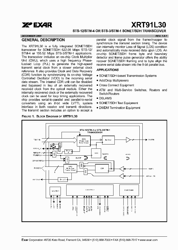 XRT91L30IQ_5107590.PDF Datasheet