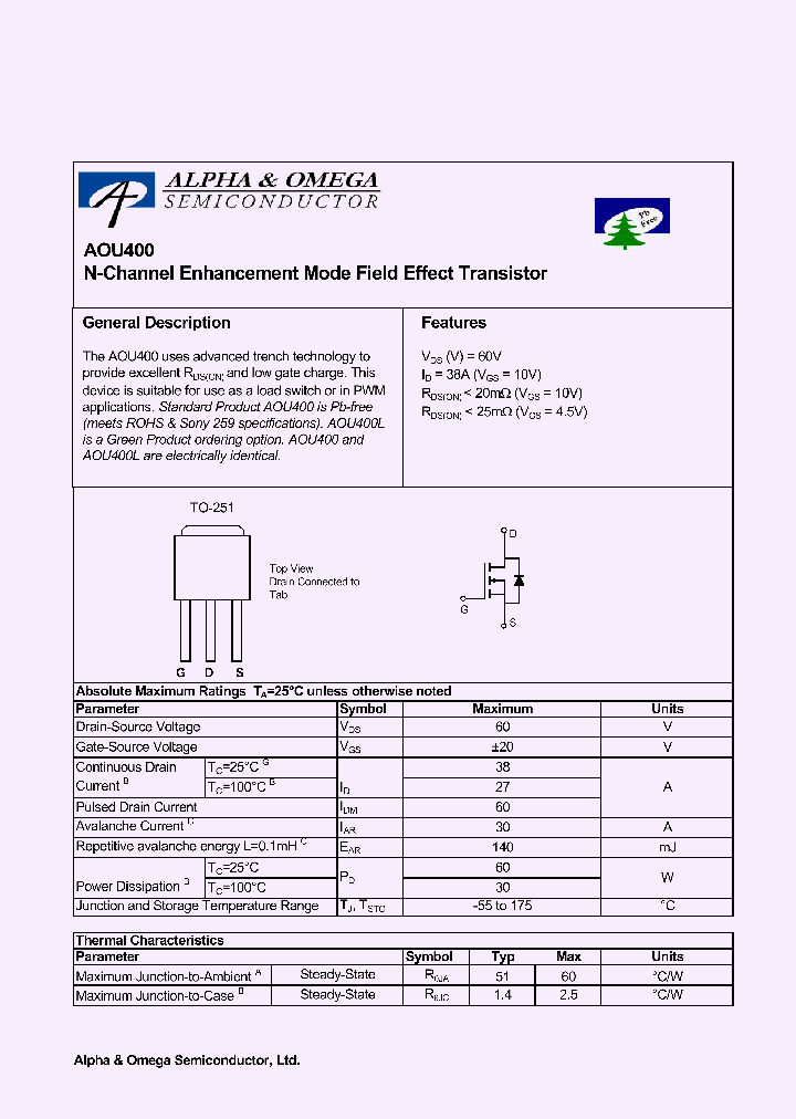 AOU400L_5116537.PDF Datasheet
