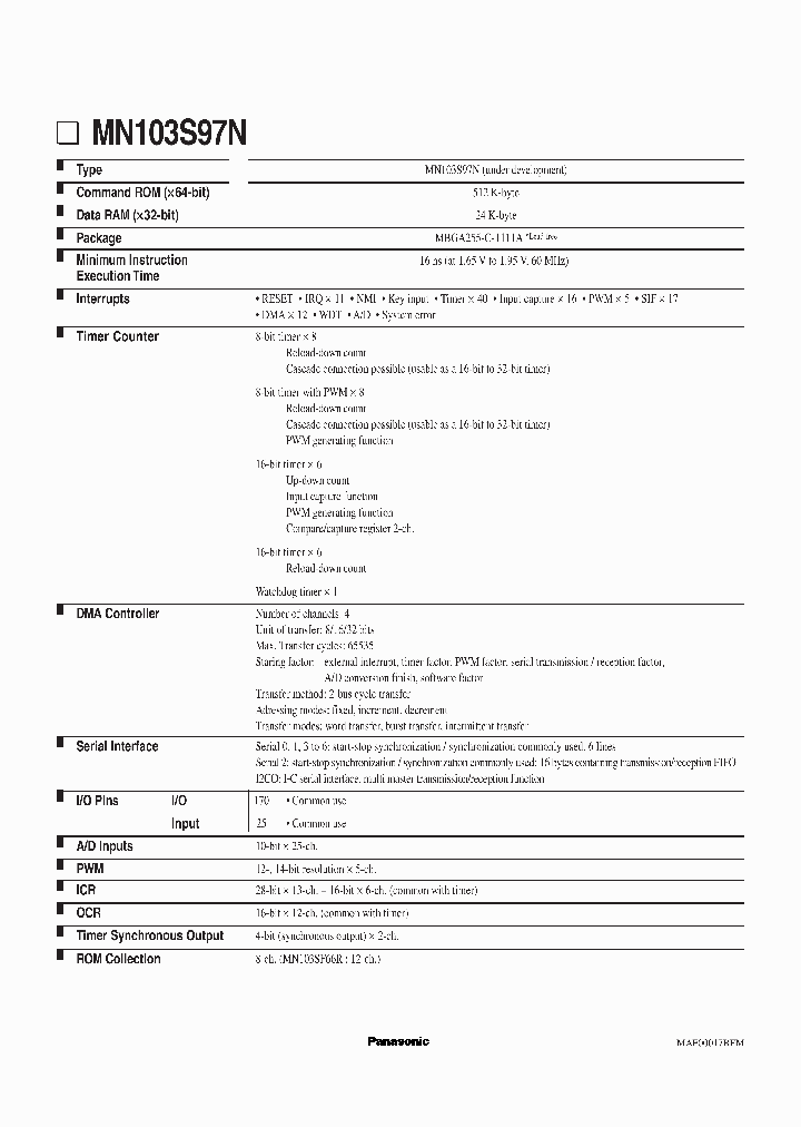 MN103S97N_5115859.PDF Datasheet