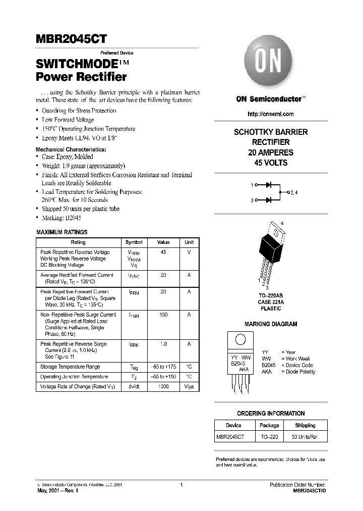 MBR2045CT-D_5120845.PDF Datasheet