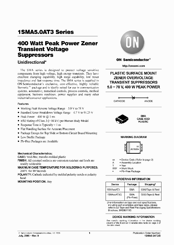 1SMA17AT3G_5122170.PDF Datasheet