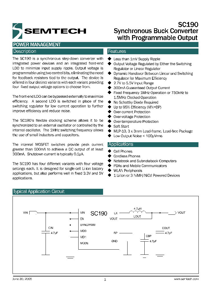 SC190BEVB_5126730.PDF Datasheet