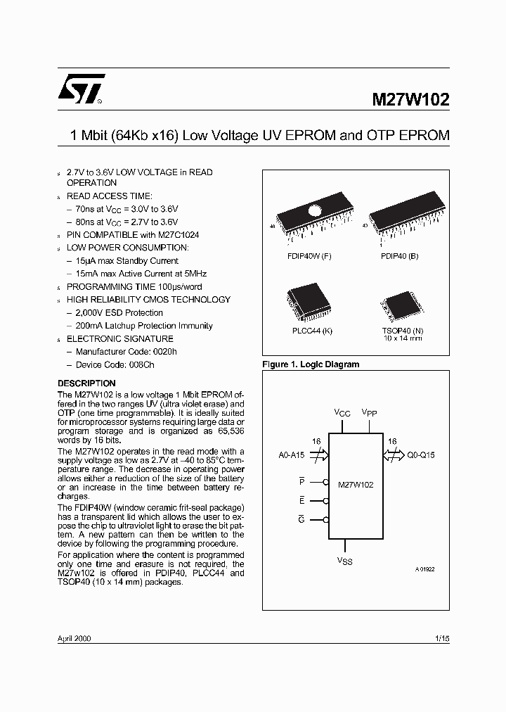 M27W102_5126289.PDF Datasheet