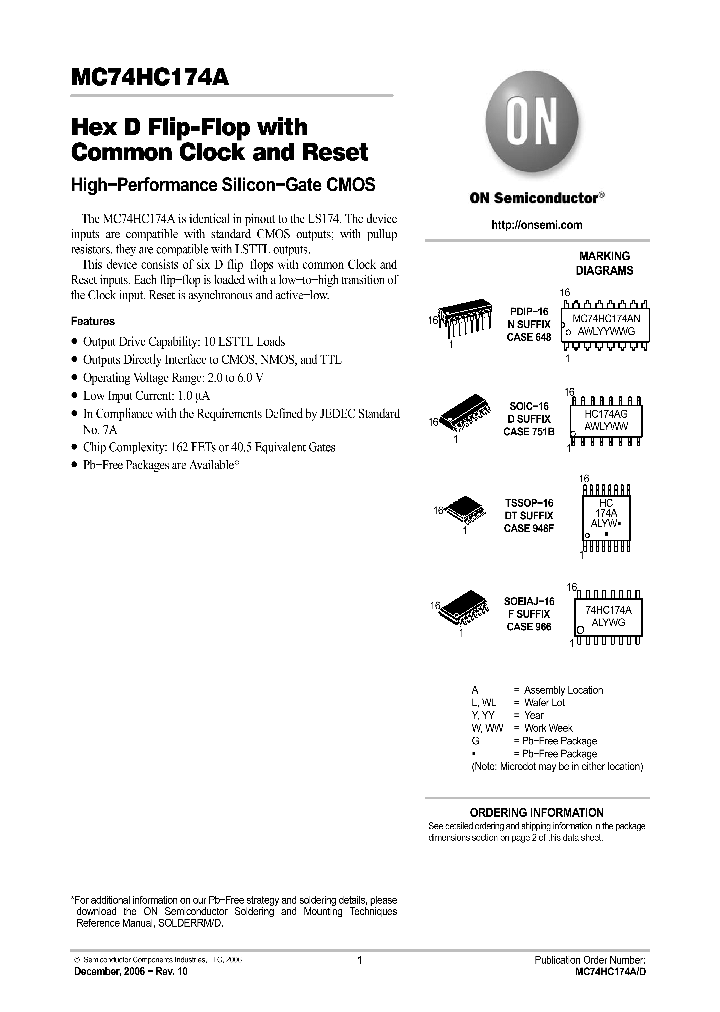 MC74HC174ADG_5130089.PDF Datasheet