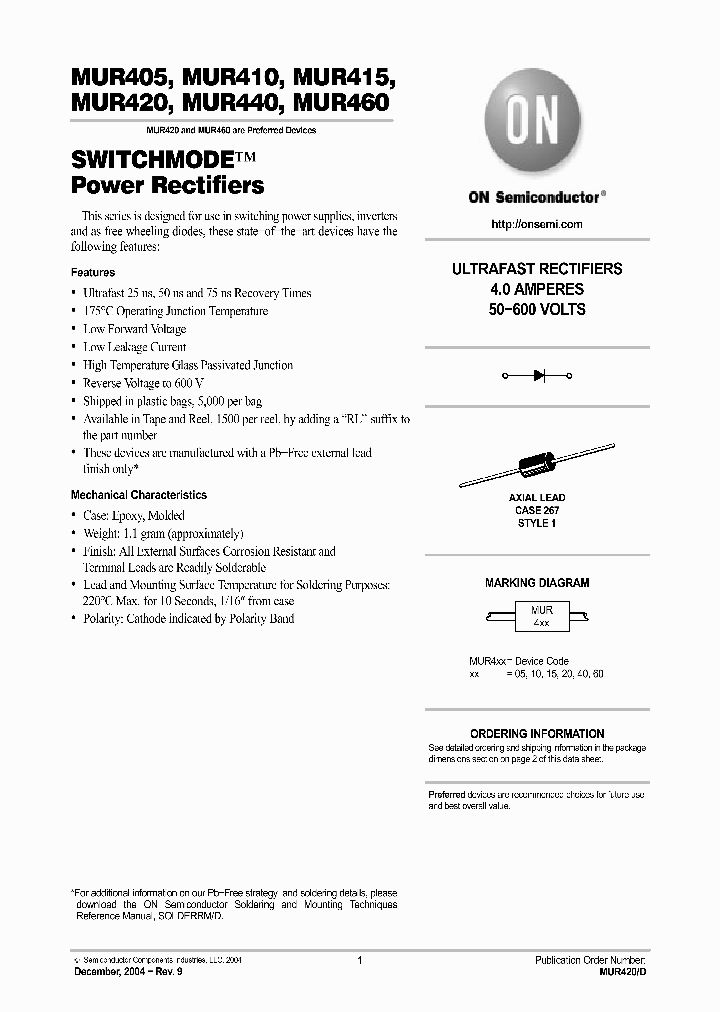 MUR440RL_5131597.PDF Datasheet