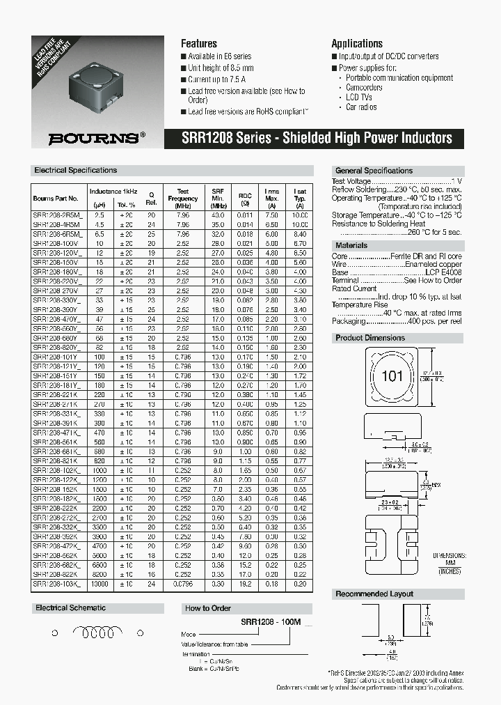 SRR1208-102K_5131850.PDF Datasheet