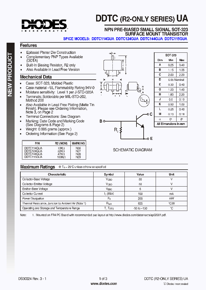 DDTC124GUA_5132335.PDF Datasheet
