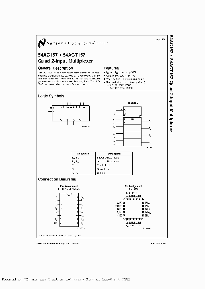 74AC157SCQR_5132173.PDF Datasheet