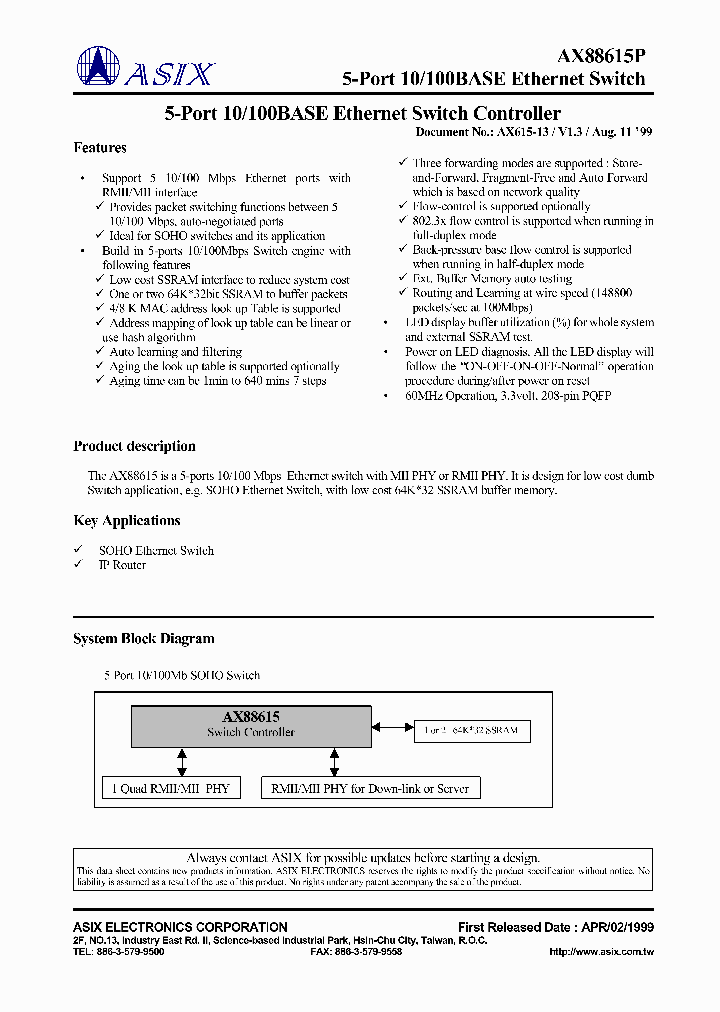 AX88615_5135791.PDF Datasheet