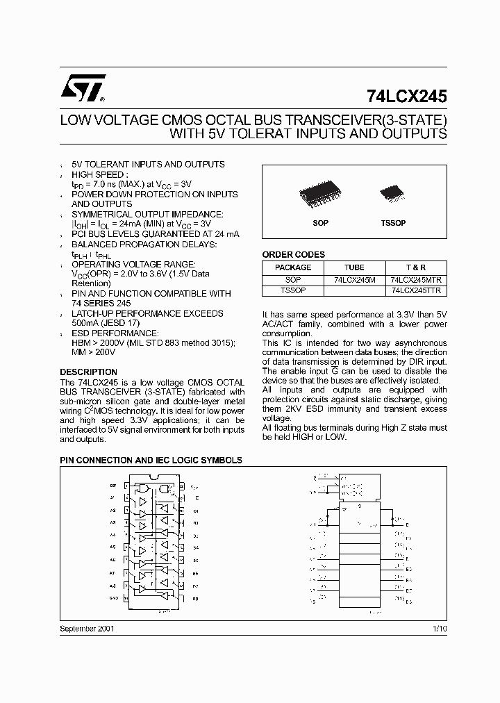 74LCX245TTR_5136505.PDF Datasheet