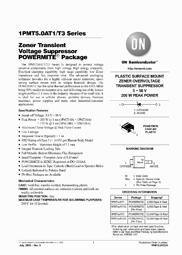 1PMT18AT1G_5142456.PDF Datasheet