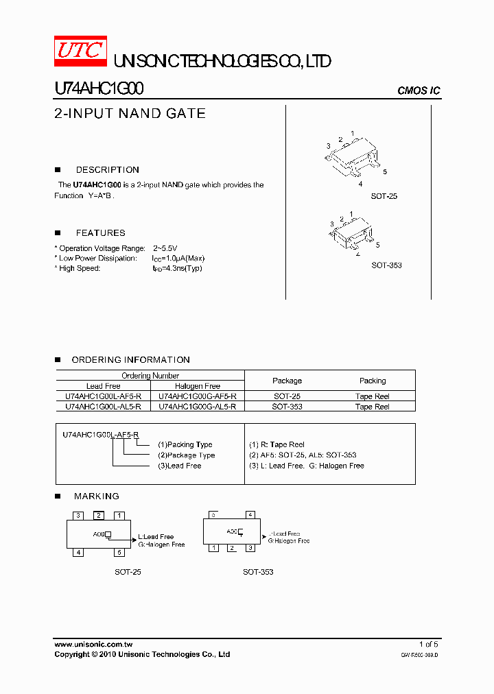 U74AHC1G00L-AF5-R_5143321.PDF Datasheet