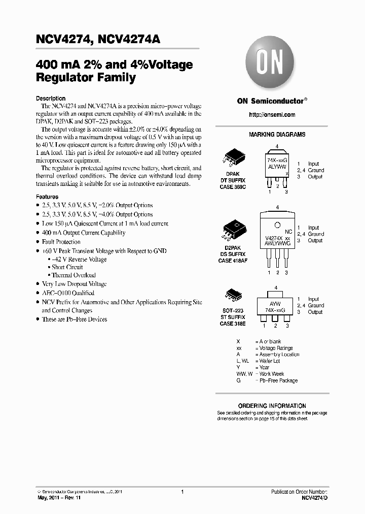 NCV4274ADT50G_5144629.PDF Datasheet