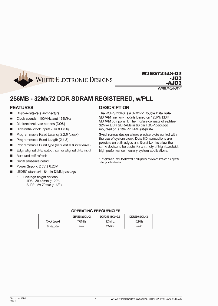 W3EG7234S265D3_5144741.PDF Datasheet