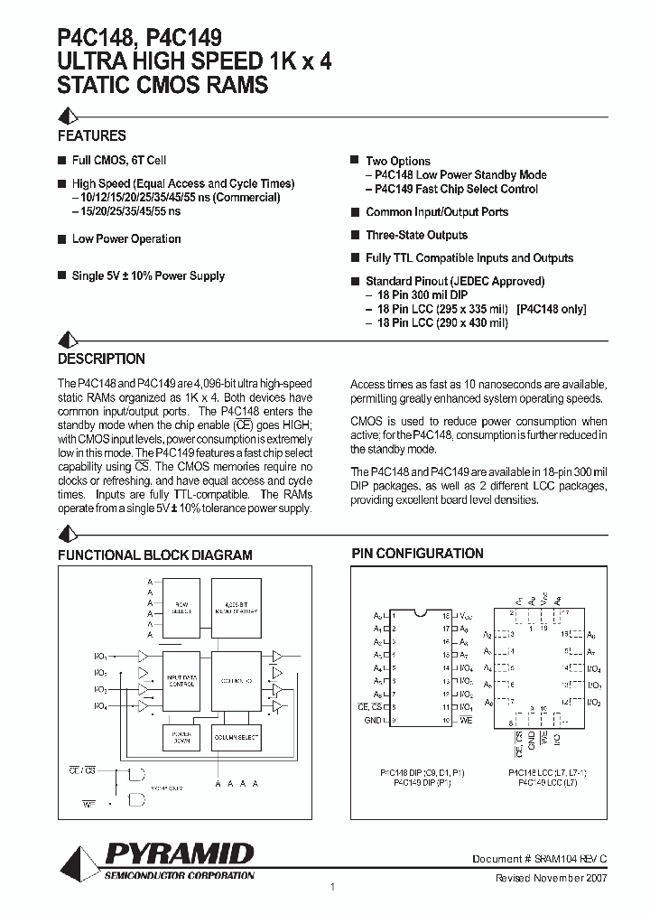 P4C149-35PC_5147231.PDF Datasheet