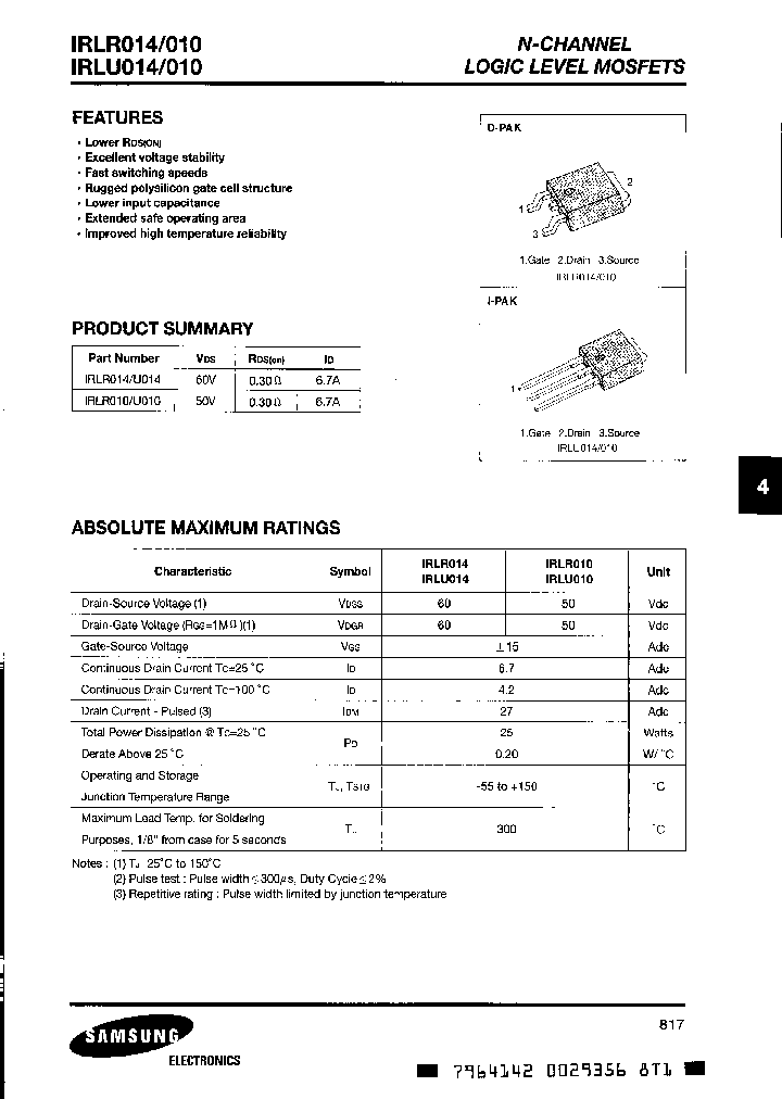 IRLU010_5156253.PDF Datasheet