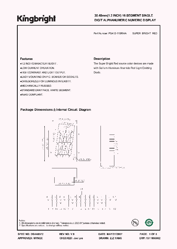 PSA12-11SRWA_5155069.PDF Datasheet