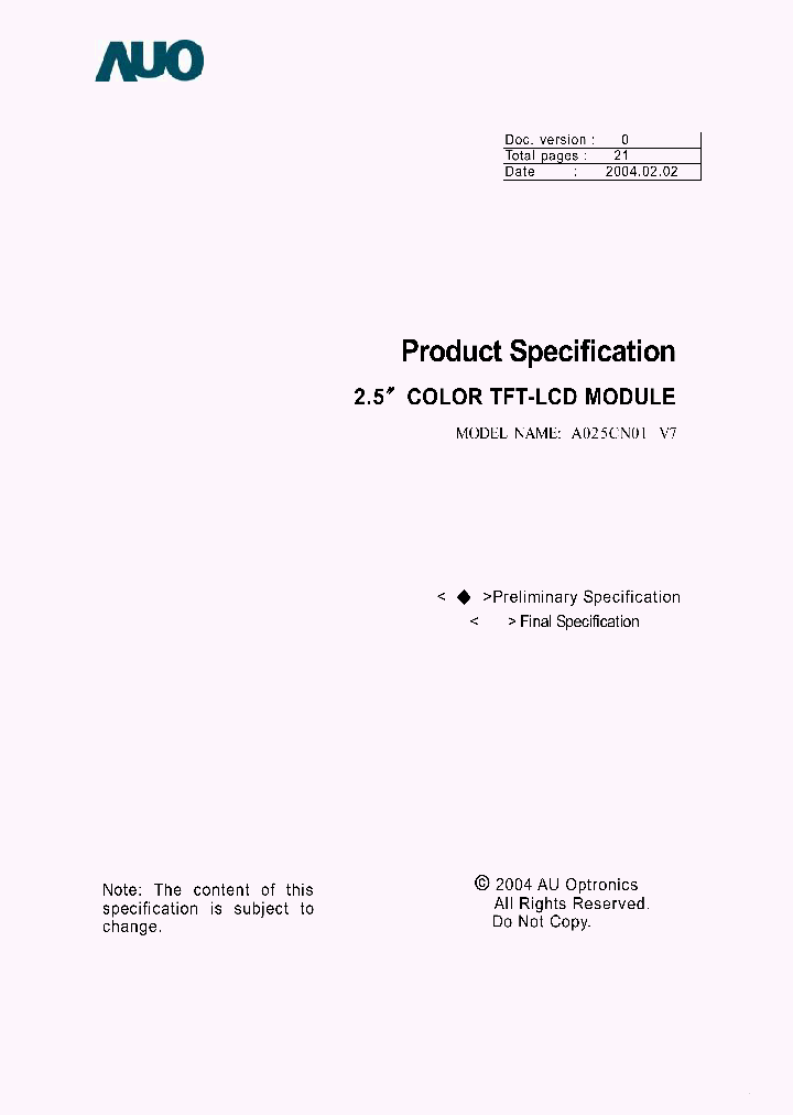 A025CN01-V7_5159359.PDF Datasheet