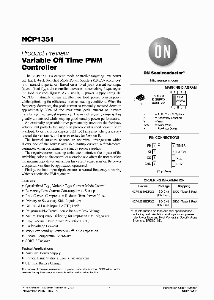 NCP1351BDR2G_5159873.PDF Datasheet
