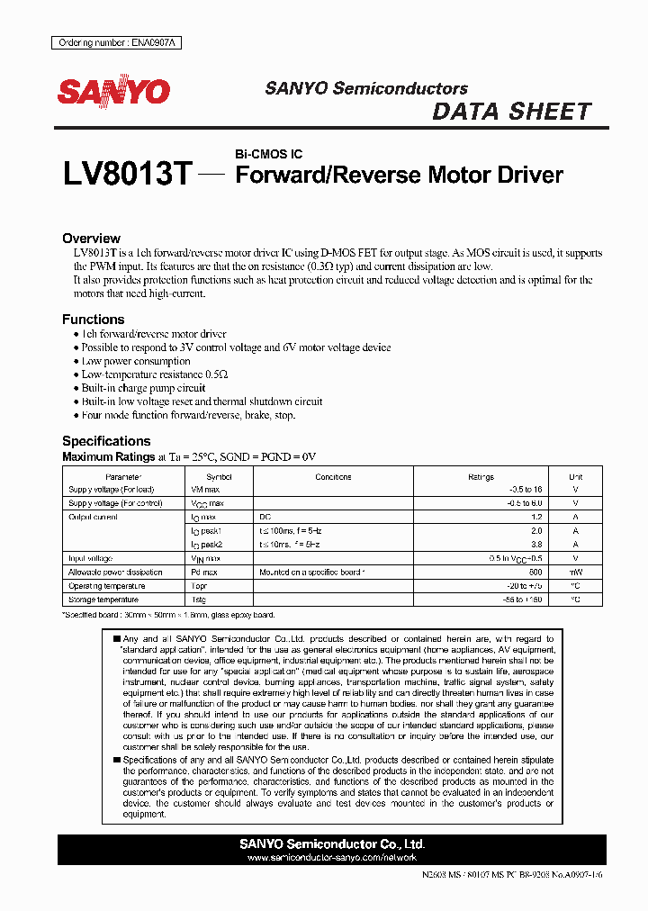 LV8013T_5160799.PDF Datasheet